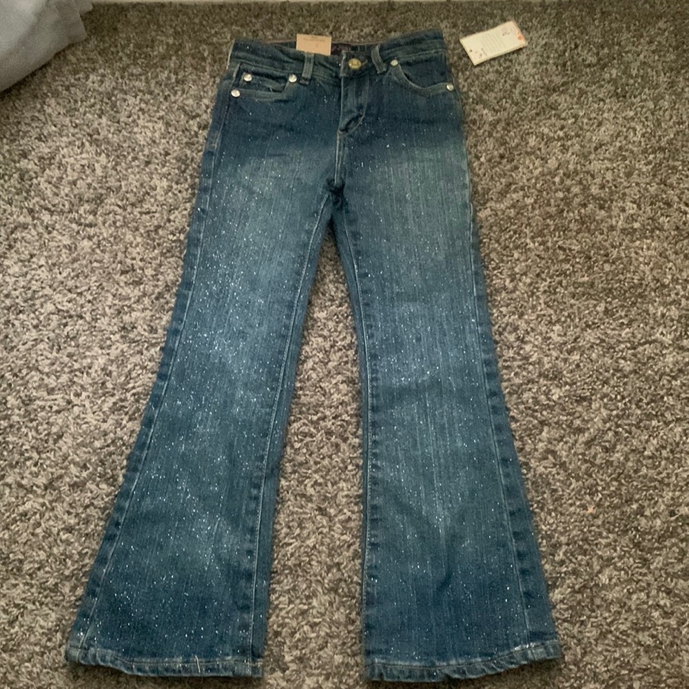 NWT Girls Glitter Slim Flare Levi’s Jeans Size 6